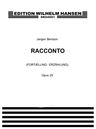 RACCONTO Op. 25 score