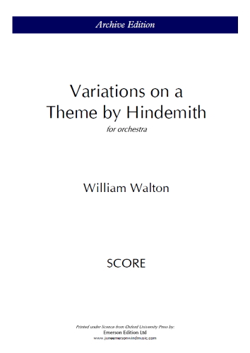 VARIATIONS ON A THEME BY HINDEMITH (score)