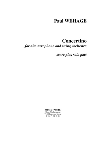 CONCERTINO (score + solo part)