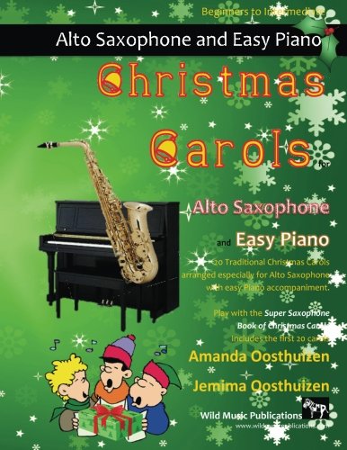 CHRISTMAS CAROLS for Alto Saxophone & Easy Piano
