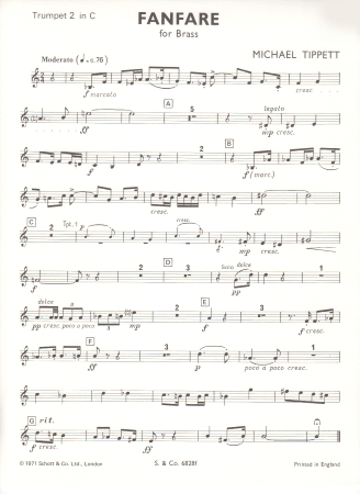 FANFARE No.1 (Trumpet 2)