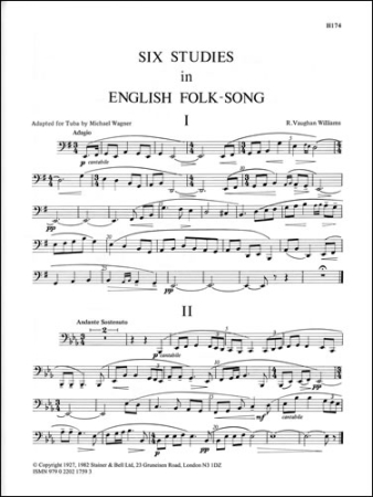 SIX STUDIES IN ENGLISH FOLK-SONG Tuba part