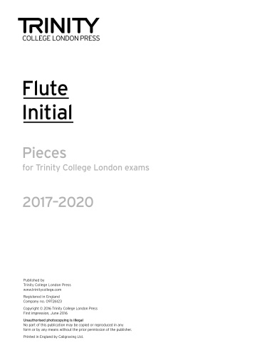 FLUTE PIECES 2017-2020 Initial (part only)