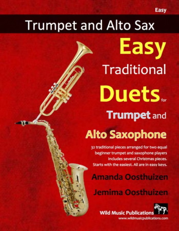 EASY TRADITIONAL DUETS for Trumpet & Alto Saxophone