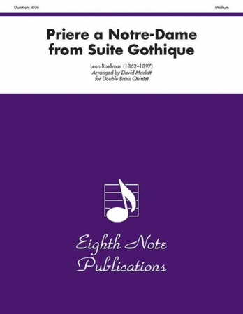 PRIERE A NOTRE-DAME from Suite Gothique
