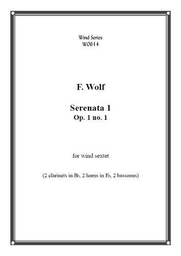 SERENATA Op.1 No.1 (score & parts)