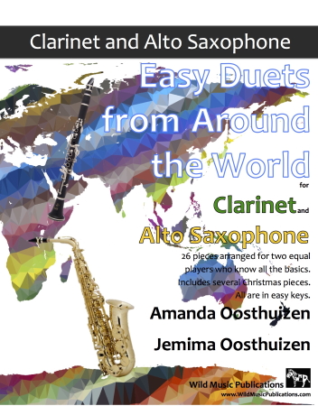 EASY DUETS FROM AROUND THE WORLD for Clarinet & Alto Saxophone