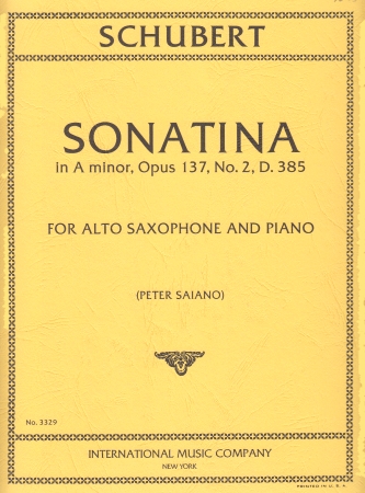SONATINA in A minor Op.137 No.2 D385