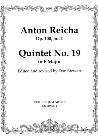 QUINTET Op.100/1 No.19 in F score