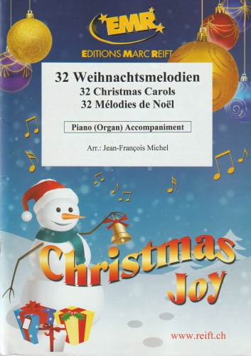 CHRISTMAS JOY 32 Christmas Carols piano/organ accompaniment