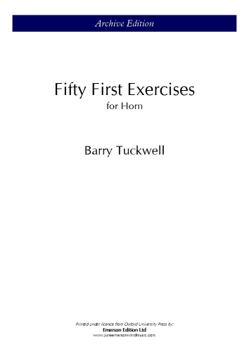 FIFTY FIRST EXERCISES FOR HORN