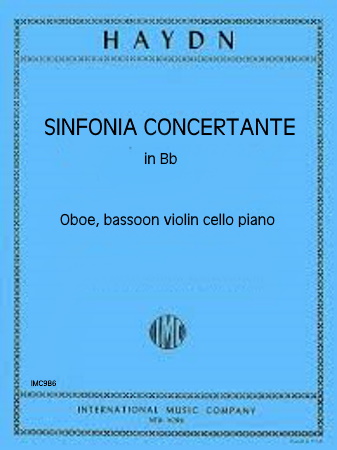 SINFONIA CONCERTANTE in Bb major Op.84 score & parts