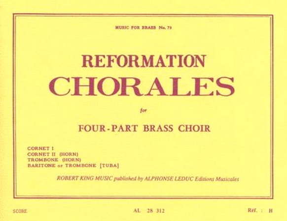 REFORMATION CHORALES playing score