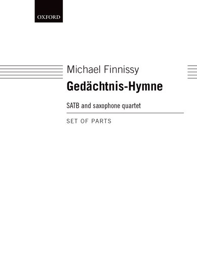 GEDACHTNIS-HYMNE Saxophone Parts