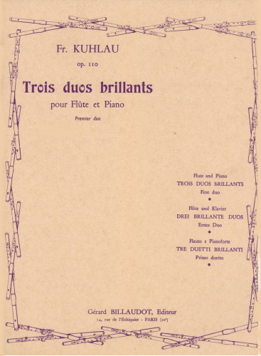 TROIS DUOS BRILLIANTS Op.110 Volume 3
