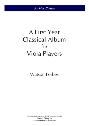 A FIRST YEAR CLASSICAL ALBUM for Viola Players