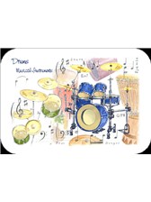 PLACEMAT Drums (Pack of 4)