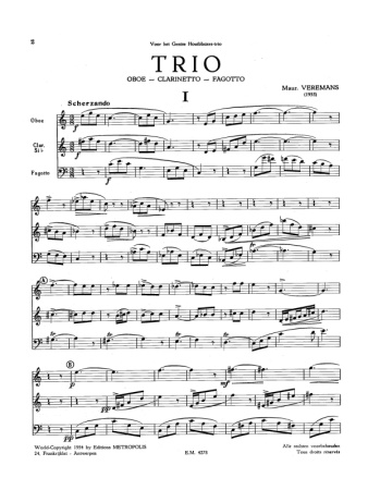 TRIO 1 (score & parts)