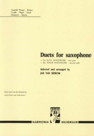 DUETS FOR SAXOPHONES (playing score)