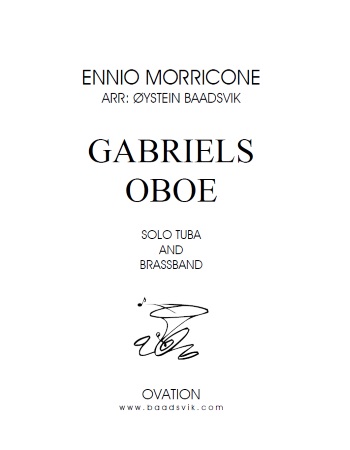 GABRIEL'S OBOE (score & parts)