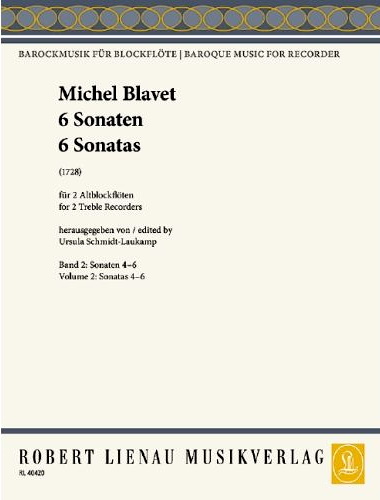 SIX SONATAS (1728) Volume 2