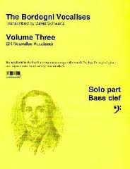 BORDOGNI VOCALISES Volume 3 + CD (bass clef)