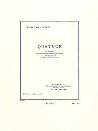 QUATUOR (score & parts)