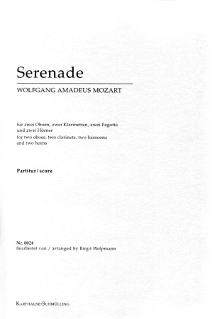 SERENADE KV448 (Sonata for two pianos) score