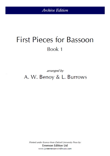FIRST PIECES FOR BASSOON Book 1