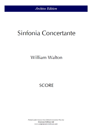 SINFONIA CONCERTANTE (study score)
