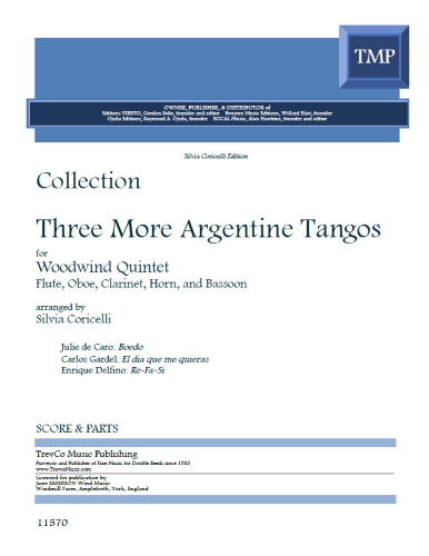 THREE MORE ARGENTINE TANGOS (score & parts)
