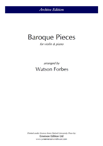BAROQUE PIECES for Violin