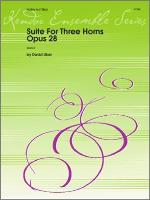 SUITE FOR THREE HORNS Op.28 (score & parts)