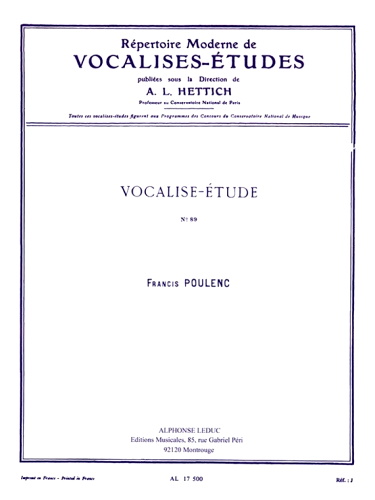 VOCALISE-ETUDE Op.89