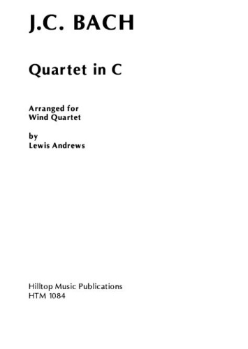 QUARTET in C major Op.18 (score & parts)
