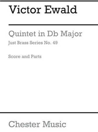 QUINTET in Db major Op.7 (score & parts)