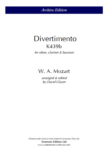 DIVERTIMENTO K439b (score & parts)
