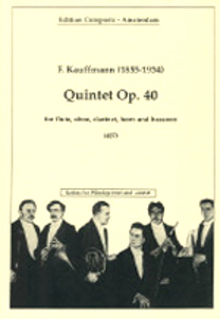 QUINTET in Eb major Op.40 (score & parts)