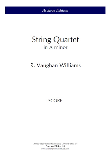 STRING QUARTET in A minor (score)
