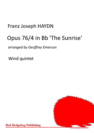 OPUS 76 No.4 in Bb major, the 'Sunrise' (score & parts)