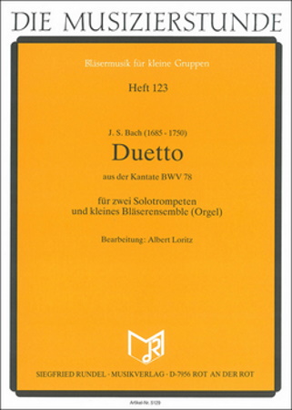 DUETTO from Cantata BWV78 two solo trumpets