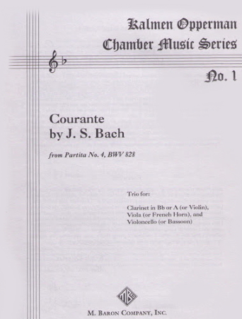 COURANTE from Partita No.4 BWV828