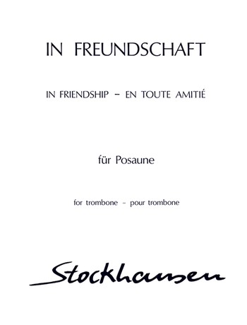 IN FREUNDSCHAFT (In Friendship)
