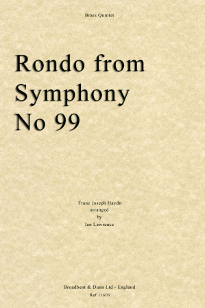 RONDO from Symphony No.99 (score & parts)