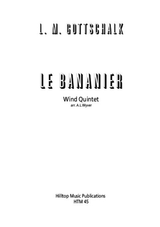 LE BANANIER (score & parts)