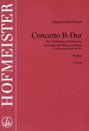 CONCERTO in Bb score & parts (no clarinet part is included)