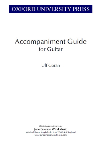 ACCOMPANIMENT GUIDE for Guitar