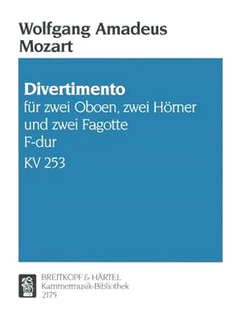 DIVERTIMENTO No.13 in F major KV253 (parts only)