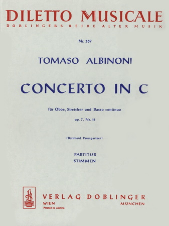CONCERTO Op.7 No.12 in C major set of parts