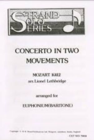CONCERTO IN TWO MOVEMENTS K412 (treble & bass clef)